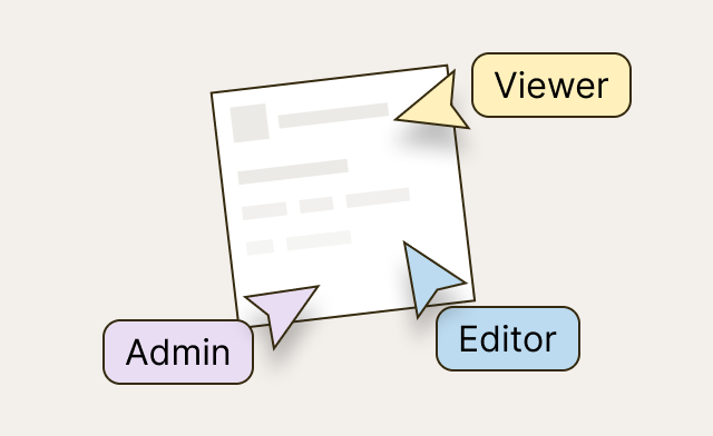 Multiple user roles collaborating on a topic